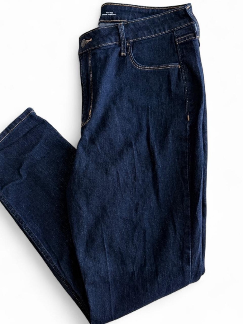 Old Navy Women's Dark Indigo Straight Leg Jeans